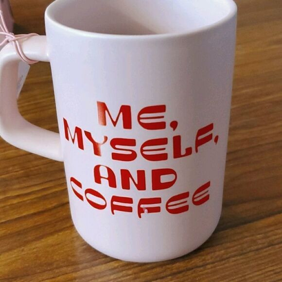 Big Ceramic Mug "ME, MYSELF AND COFFEE" 13oz Box - Picture 2 of 9
